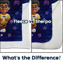 Gift For Kids, Gift For Grandkids, Gift For Son, Happy - I'm Gaming Do Not Disturb - Personalized Fleece Blanket, Sherpa Blanket