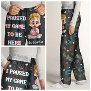 Gift For Kids,Gift For Son,Gift For Daughter,Happy,Dog Lovers,Cat Lovers - I'm Gaming Do Not Disturb - Personalized Pajama Pants