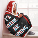 Gift For Kids,Gift For Son,Gift For Daughter,Happy,Dog Lovers,Cat Lovers - I'm Gaming Do Not Disturb - Personalized Wearable Hooded Blanket