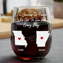 Sentimental, Gift For Bestie, Long Distance, Icon - I’m Jealous Of People Who Get To See You Every Day - Personalized Stemless Wine Glass