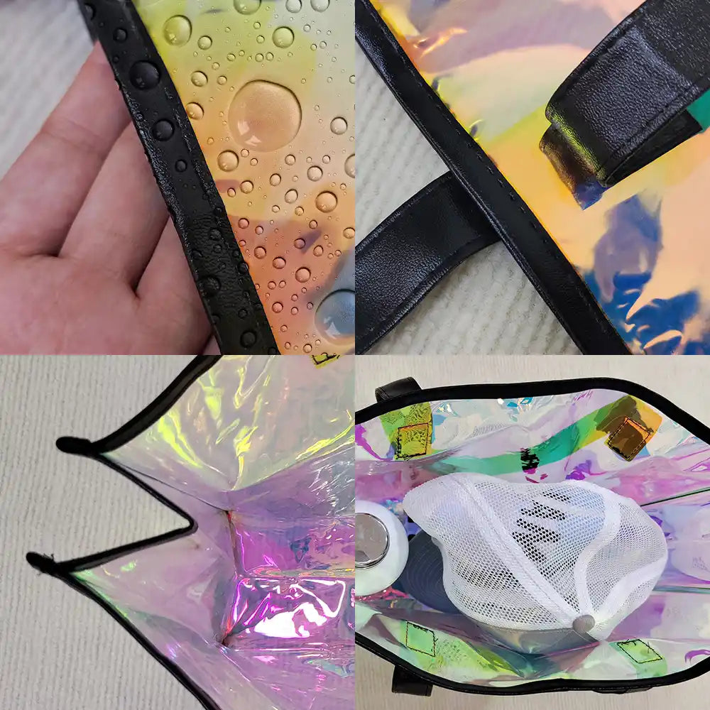 Gift For Yourself,Gift For Women,Gift For Men,Happy,Beach,Summer,Travel - I'm Just Here For The Free Ice Cream - Personalized Holographic Tote