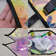 Gift For Yourself,Gift For Women,Gift For Men,Happy,Beach,Summer,Travel - I'm Just Here For The Free Ice Cream - Personalized Holographic Tote
