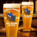 Gift For Father,Gift For Grandpa,Gift For Men,Non-Eng,Vector,Humorous - I'm Just Resting My Eyes - Personalized Pilsner Glass