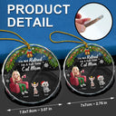 Dog Mom, Dog Lovers, Gift For Women, Gift For Yourself, Christmas, Retirement, Happy - I'm Not Retired I'm A Full Time Dog Cat Mom - Personalized Circle Glass Ornament