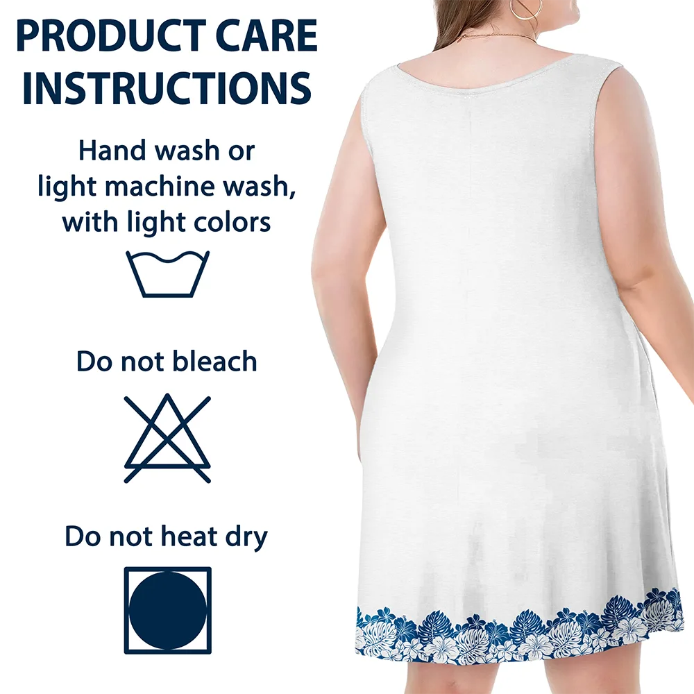 Gift For Women,Retirement,Gift For Wife,Gifts For Colleagues,Gift For Grandma,Gift For Yourself,Happy,Gift For Mother,Summer - I'm Retired I Don't Have To Summer - Personalized Sleeveless Tank Dress