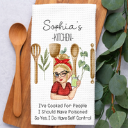 Gift For Wife,Gift For Yourself,Gift For Women,Gift For Mother,Gift For Aunt,Gift For Grandma,Happy,Cooking,Baking - I've Cooked For People I Should Have Poisoned - Personalized Kitchen Towel