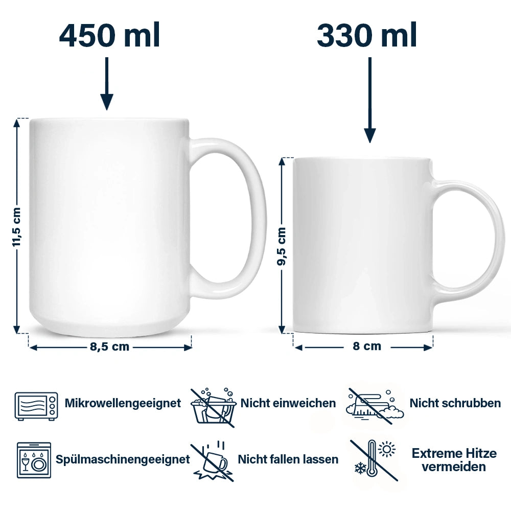 Dad - Daughters (Adult),Dad - Daughters (Young),Gift For Daughter,Happy,German,Top Market,Non-Eng,Vector - Ich Lächle Weil Du Meine Tochter Bist - Personalisierte Tasse