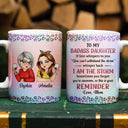 Happy,Mom - Daughters (Adult),Gift For Daughter - If Fate Whispers To You Daughter Granddaughter - Personalized White Edge-to-Edge Mug