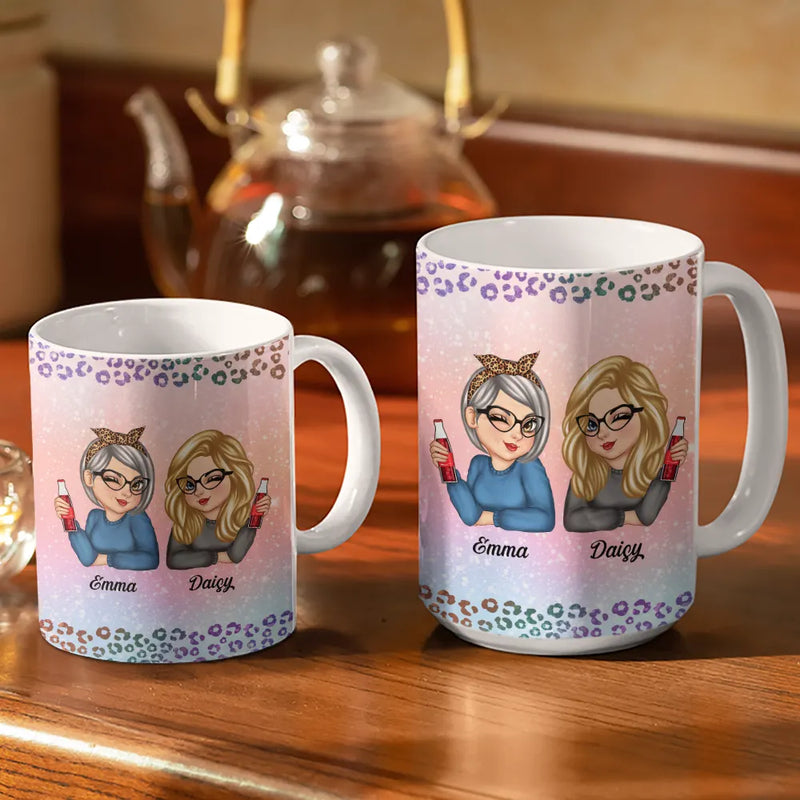 Happy,Mom - Daughters (Adult),Gift For Daughter - If Fate Whispers To You Daughter Granddaughter - Personalized White Edge-to-Edge Mug