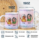 Happy,Mom - Daughters (Adult),Gift For Daughter - If Fate Whispers To You Daughter Granddaughter - Personalized White Edge-to-Edge Mug