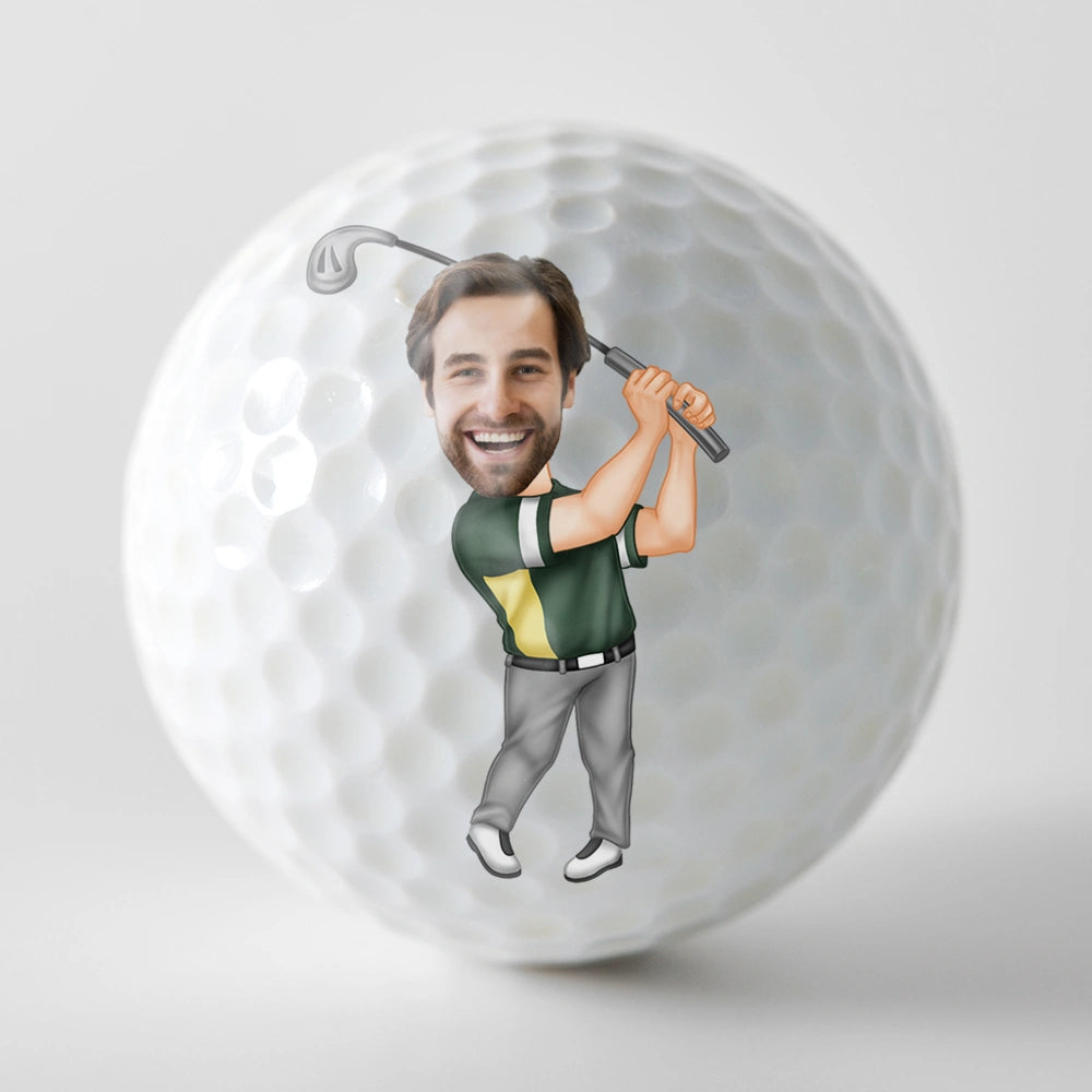 Golf, Funny, Gift For Father, Gift For Grandpa - If Found Please Hit Better Than - Personalized Golf Ball
