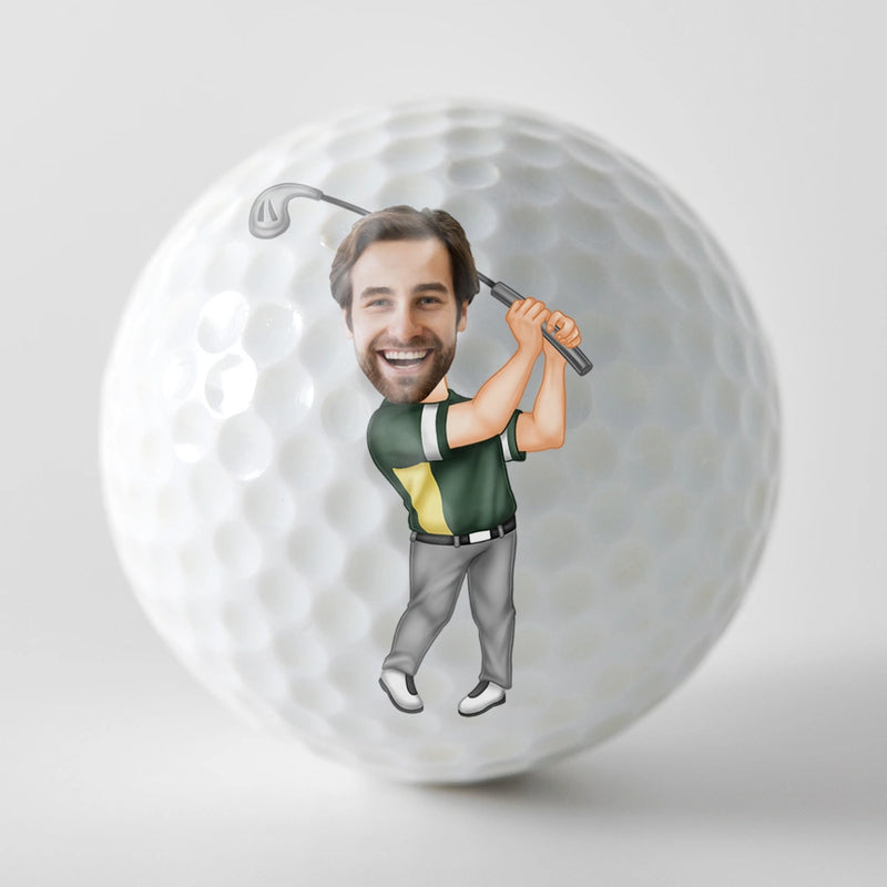 Golf, Funny, Gift For Father, Gift For Grandpa - If Found Please Hit Better Than - Personalized Golf Ball