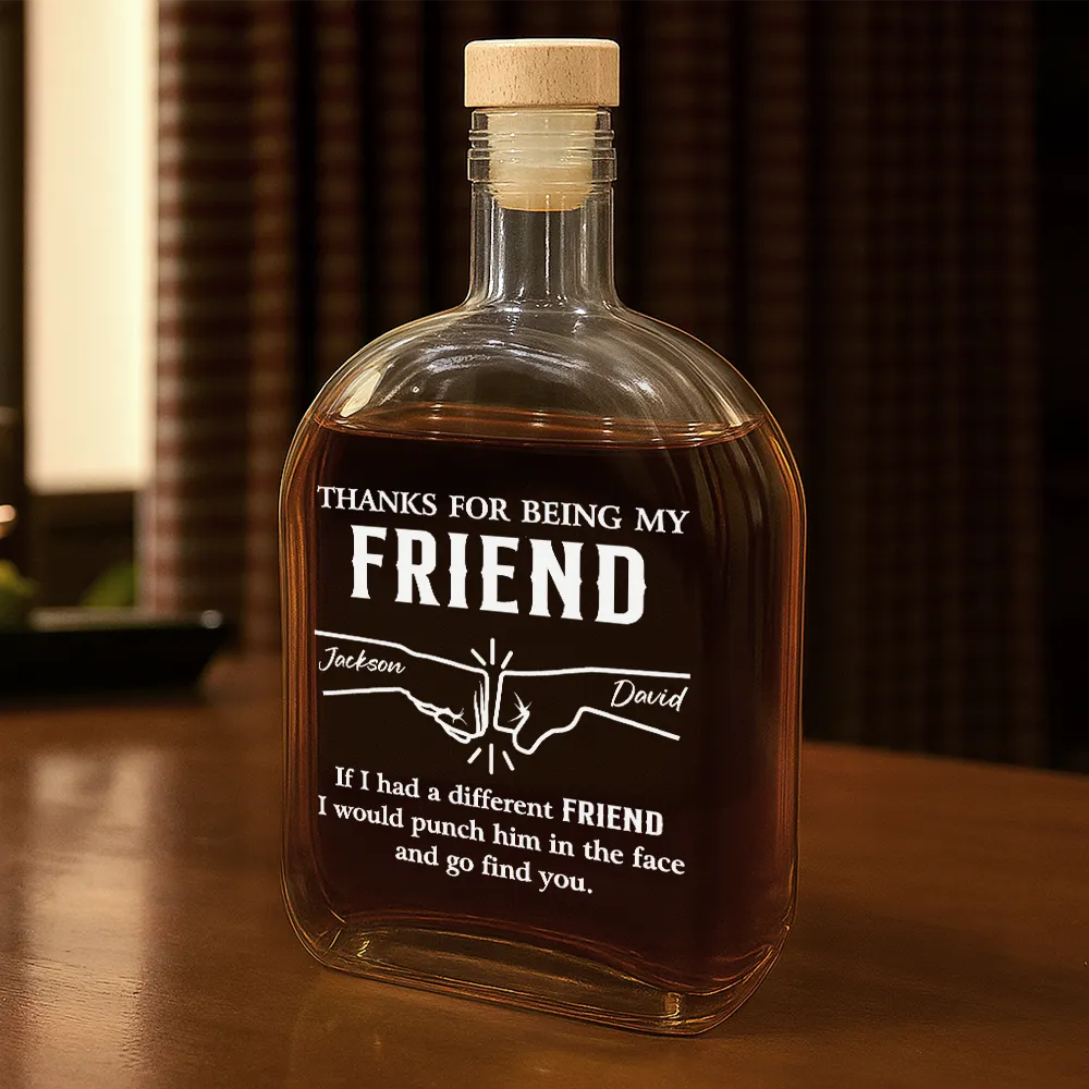 Funny,Gift For Brothers,Gift For Sibling,Gift For Husband,Gift For Wife - If I Had A Different Brother - Personalized Whiskey Bottle