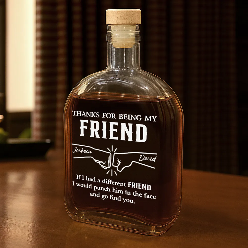 Funny,Gift For Brothers,Gift For Sibling,Gift For Husband,Gift For Wife - If I Had A Different Brother - Personalized Whiskey Bottle