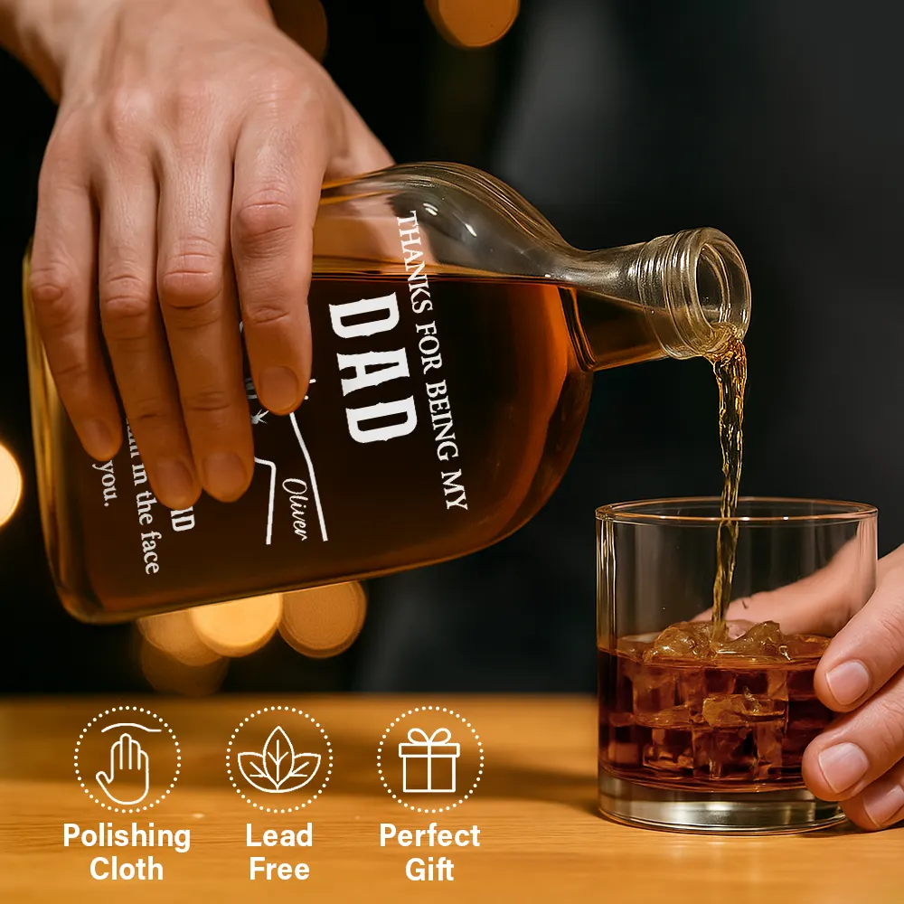 Funny,Gift For Brothers,Gift For Sibling,Gift For Husband,Gift For Wife - If I Had A Different Brother - Personalized Whiskey Bottle