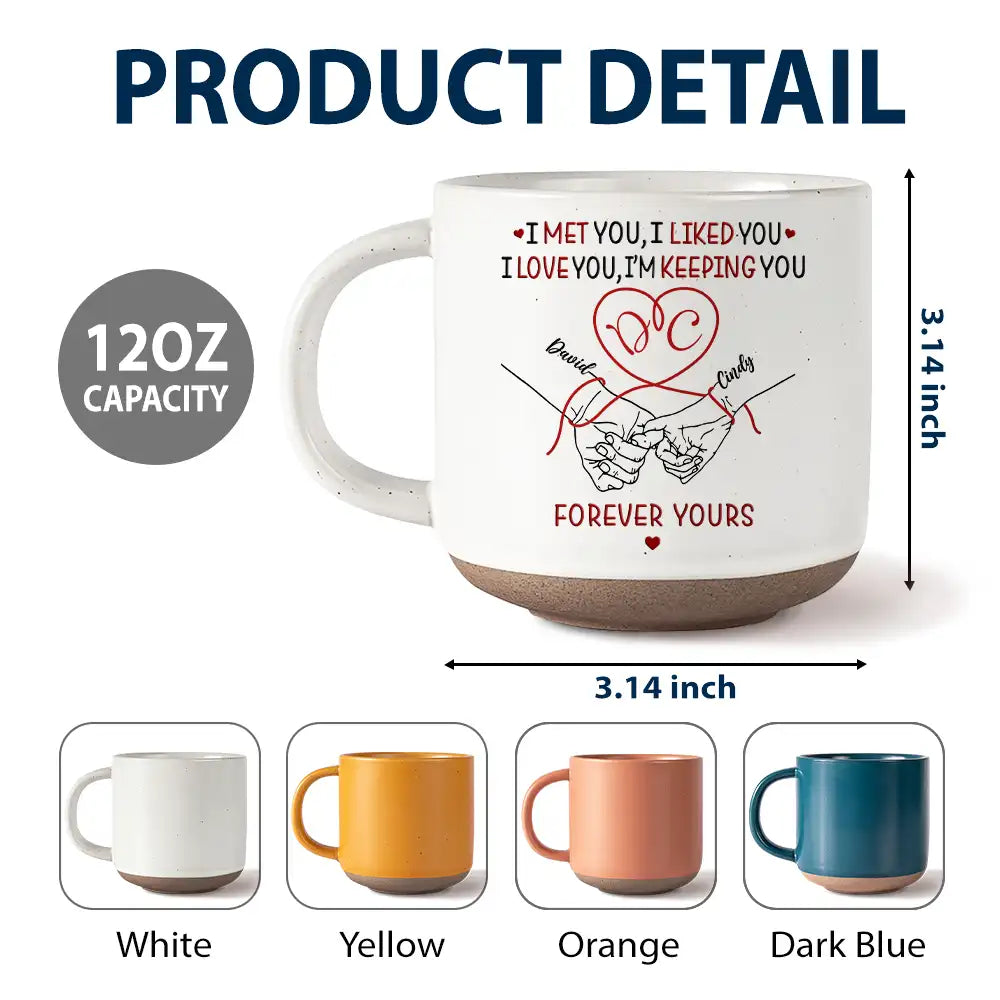 Gift For Couples,Old Couples,Gift For Husband,Gift For Wife,Gift For Boyfriend,Gift For Girlfriend,LGBT,Love - If I Had My Life To Live Over Again Couple Hands - Personalized Pottery Mug