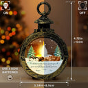 Sad, Christmas, Memorial, Dog Lovers - If Love Could Have Saved You - Personalized Candlelight Lantern Ornament