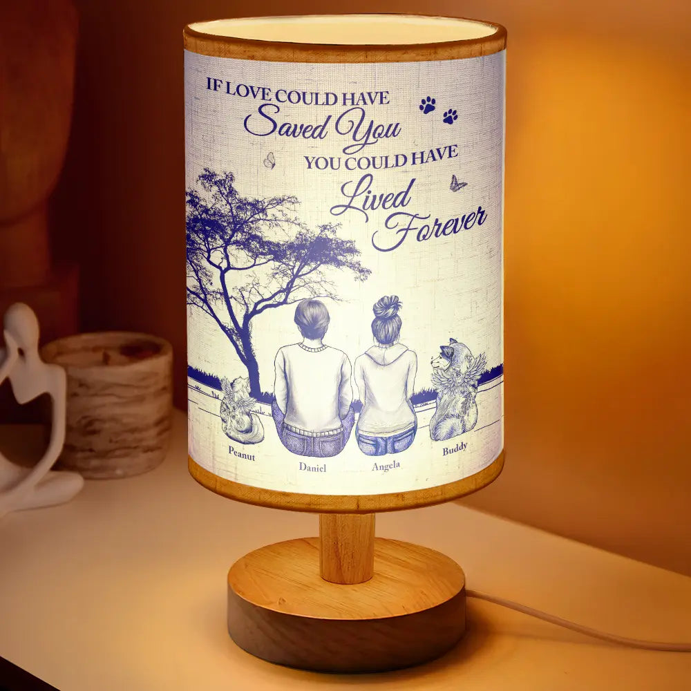 If Love Could Have Saved You - Personalized Fabric Lamp