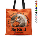 Punch Monkey,Gift For Yourself,Love,Gift For Bestie,Gift For Women,Gift For Men - In A World Where You Can Be Anything Be Kind - Personalized Tote Bag