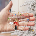 Love,Gift For Couples,Gift For Husband,Gift For Wife,Gift For Boyfriend,Gift For Girlfriend,Christmas - In Case I Don't Say It Enough 3D Kissing Couples - Personalized Heart Shaped Glass Ornament