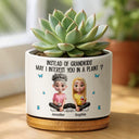 Gift For Mother,Mom - Daughters (Adult),Funny - Instead Of Grandkids May I Interest You In Plant - Personalized Ceramic Plant Pot