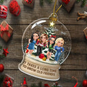 Christmas, Top Market, Gift For Bestie, Old Best friends, Happy - It Takes A Long Time To Grow An Old Friend - Personalized Custom Shaped Acrylic Ornament