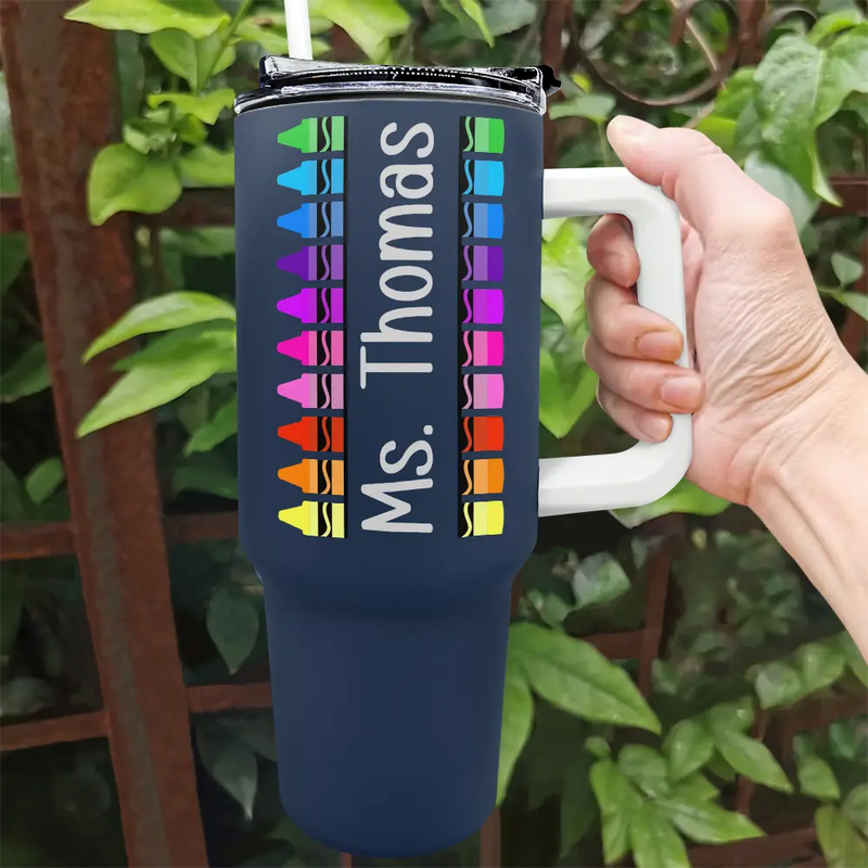 Happy,Teacher,Back To School - It's A Good Day To Teach Tiny Humans Teacher - Personalized 40oz Tumbler With Straw