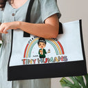 Happy,Teacher,Back To School - It's A Good Day To Teach Tiny Humans Teacher - Personalized Canvas Tote Bag