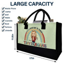 Happy,Teacher,Back To School - It's A Good Day To Teach Tiny Humans Teacher - Personalized Canvas Tote Bag