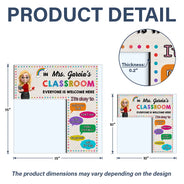 Back To School,Teacher,Proud,Vector - It's Okay In This Classroom Affirmations Teacher - Personalized Door Corner Wood Sign
