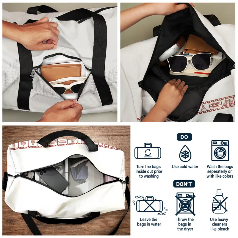 Gift For Couples,Gift For Husband,Gift For Wife,Gift For Men,Gift For Women,Travel,Love - It's On Our List Travel Couple - Personalized Duffle Bag