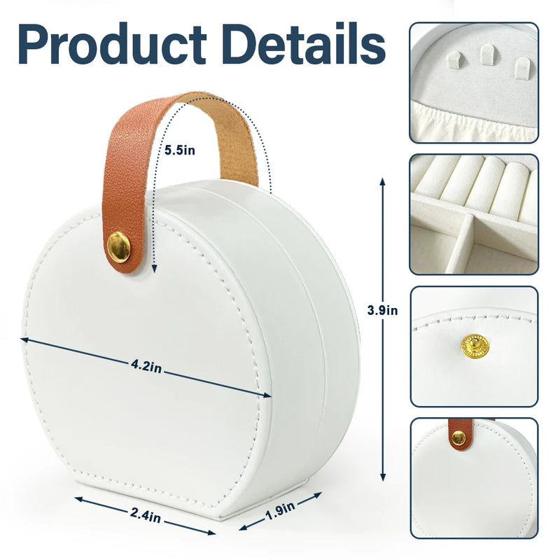 Gift For Yourself,Travel,Gift For Women,Summer,Happy - Flower Butterfly Monogram - Personalized Jewelry Box With Handle