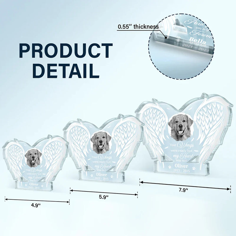 Pet Lovers, Dog Lovers, Cat Lovers, Memorial - Custom Photo If Love Could Have Saved You - Personalized Custom Shaped Acrylic Plaque