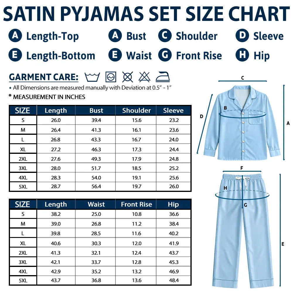 This Grandma Mom Belongs To Kids Pet - Personalized Satin Pajama Set