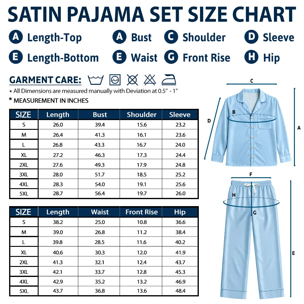 Gift For Yourself,Gift For Women,Gift For Mother,Gift For Grandma,Love,German - Diese Oma Mama Gehört Ihren Enkelkindern - Personalisiertes Satin-Pyjama-Set