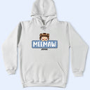 Gift For Mother,Gift For Grandma,Grandma,Grandkids - Jeans Pattern Mom Nana And Kids - Personalized T Shirt