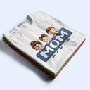 Gift For Mother,Gift For Grandma,Grandma,Grandkids - Jeans Pattern Mom Nana And Kids - Personalized T Shirt