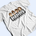 Gift For Mother,Gift For Grandma,Grandma,Grandkids - Jeans Pattern Mom Nana And Kids - Personalized T Shirt