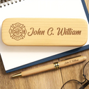 Nurse,Firefighter,Gift For Yourself,Happy - Job Title Nurse Lawyer Firefighter - Personalized Wooden Pen Set
