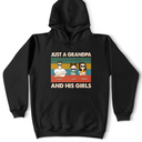 Gift For Grandpa,Grandpa - Grandkids,Happy - Just A Grandpa And His Granddaughter - Personalized T Shirt