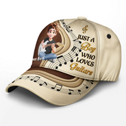 Guitar,Gift For Yourself,Funny - Just A Boy Girl Who Loves Guitars 3D Effect - Personalized Classic Cap