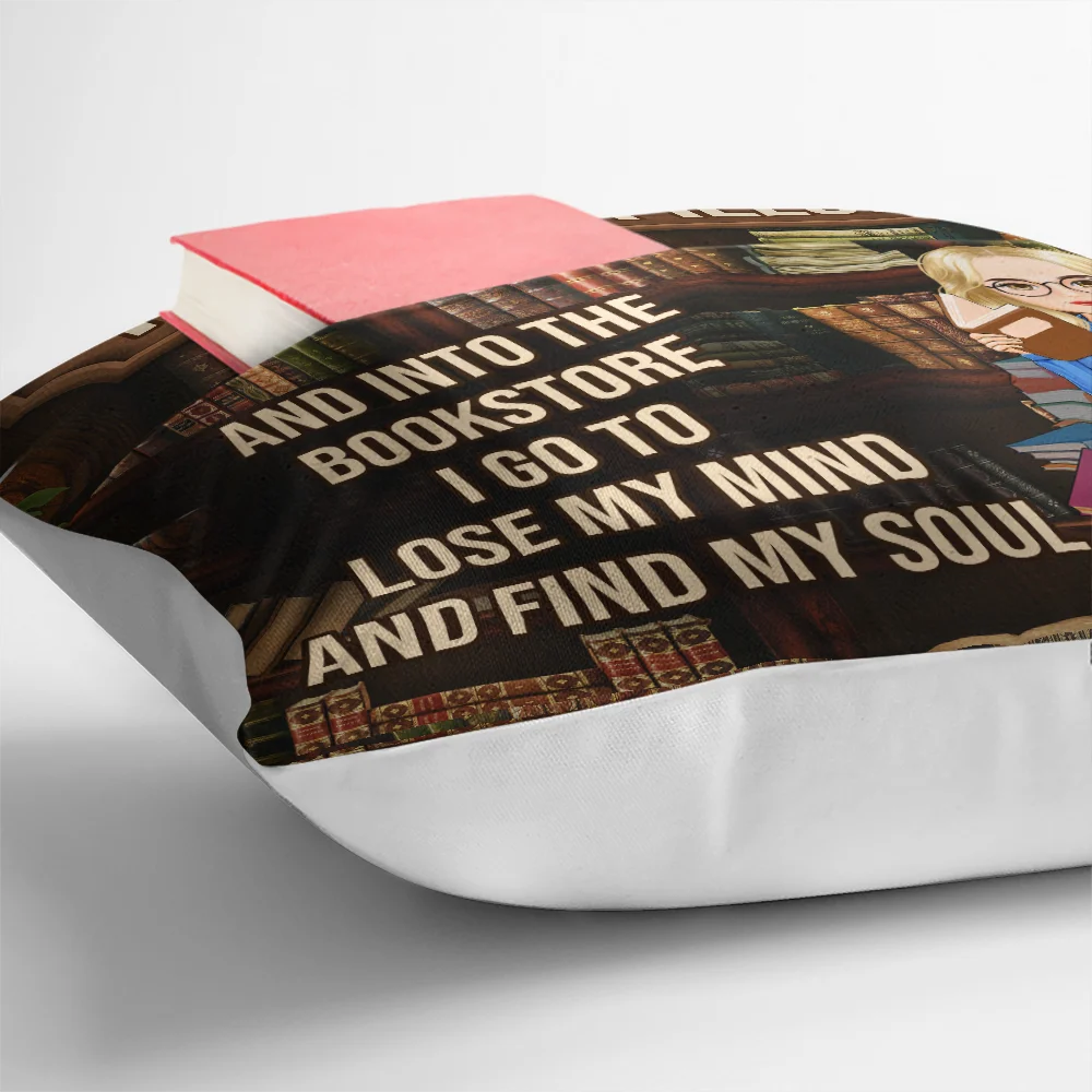 Gift For Yourself, Gift For Women, Gift For Men, Happy, Reading - Just A Girl Boy Who Loves Books Reading Pillow - Personalized Pocket Pillow