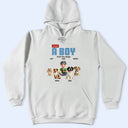 Dog Lovers,Dog Mom,Dog Dad,Pet Lovers,Happy - Just A Girl Boy Who Loves Dogs - Personalized T Shirt