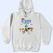 Dog Lovers,Dog Mom,Dog Dad,Pet Lovers,Happy - Just A Girl Boy Who Loves Dogs - Personalized T Shirt