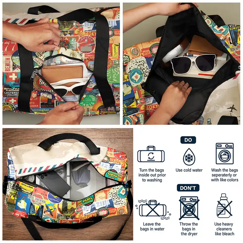 Travel,Gift For Yourself,Happy - Just A Girl Boy Who Loves Traveling - Personalized Duffle Bag