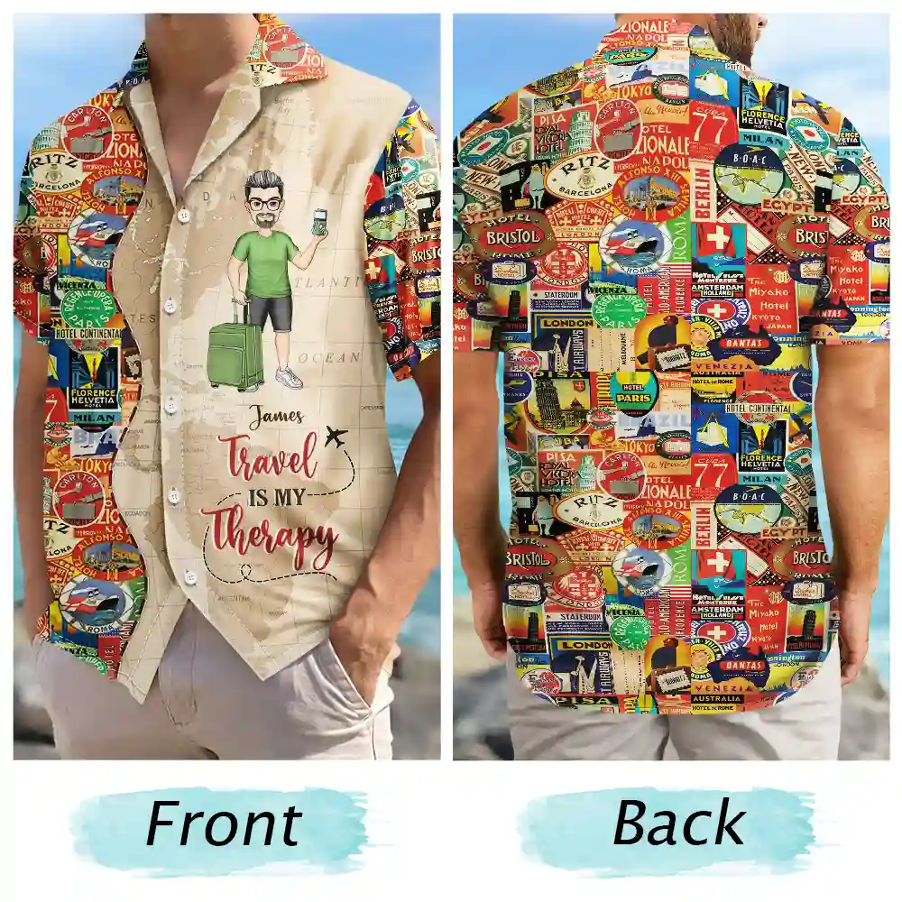 Travel, Gift For Yourself, Happy, Gift For Men, Gift For Women - Just A Girl Boy Who Loves Traveling - Personalized Hawaiian Shirt