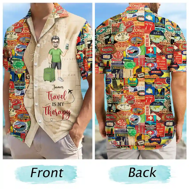 Travel, Gift For Yourself, Happy, Gift For Men, Gift For Women - Just A Girl Boy Who Loves Traveling - Personalized Hawaiian Shirt