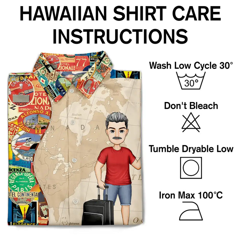 Travel, Gift For Yourself, Happy, Gift For Men, Gift For Women - Just A Girl Boy Who Loves Traveling - Personalized Hawaiian Shirt