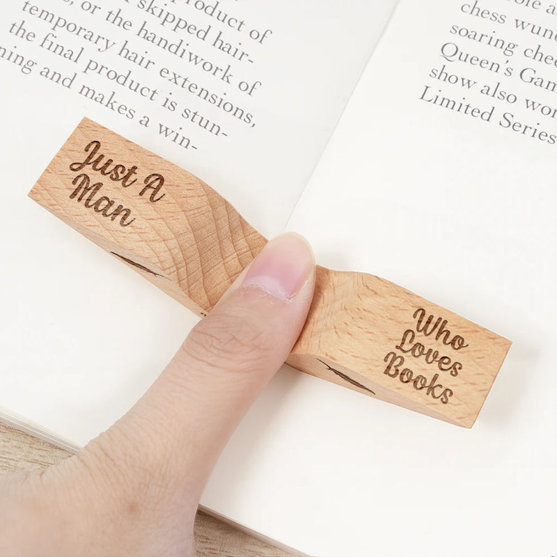 Gift For Yourself,Gift For Women,Gift For Men,Reading,Happy -  Just A Girl Man Who Loves Books - Personalized Thumb Page Holder