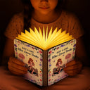 Reading, Gift For Yourself, Happy, Gift For Women - Just A Girl Who Loves Reading - Personalized Book Lamp